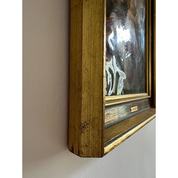 Vintage religious wall art: framed Botticelli Madonna and Child print 1969 - Picture 3 of 5